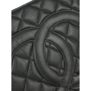 Chanel Black Caviar Leather Medallion