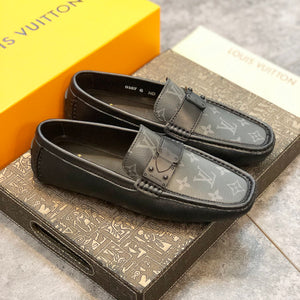 Formal Leather Shoes - LV Classic All Black For Men