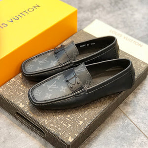 Formal Leather Shoes - LV Classic All Black For Men