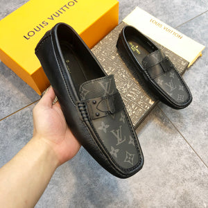 Formal Leather Shoes - LV Classic All Black For Men
