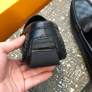 Formal Leather Shoes - LV Classic Black Square For Men