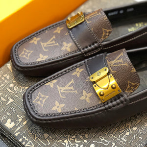 Formal Leather Shoes - LV Classic Brown For Men