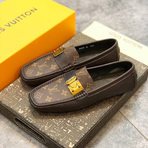 Formal Leather Shoes - LV Classic Brown For Men