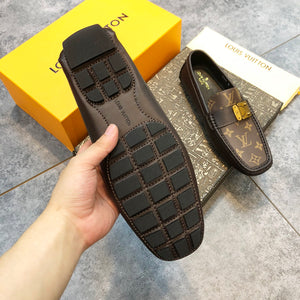 Formal Leather Shoes - LV Classic Brown For Men