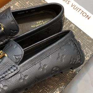 Formal Leather Shoes - LV Gold Medal Black For Men