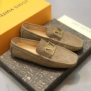 Formal Leather Shoes - LV Gold Medal Brown For Men