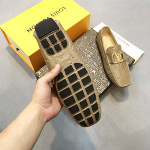 Formal Leather Shoes - LV Gold Medal Brown For Men