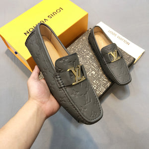 Formal Leather Shoes - LV Gold Medal Silver For Men