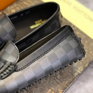 Formal Leather Shoes - LV Modern Black Square For Men