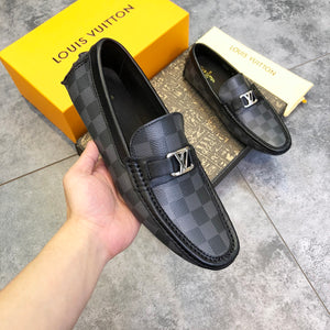 Formal Leather Shoes - LV Modern Black Square For Men