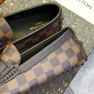 Formal Leather Shoes - LV Modern Brown Square For Men