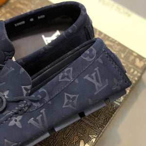 Formal Leather Shoes - LV Navy For Men