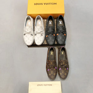 Formal Leather Shoes - LV White For Men