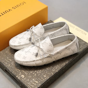 Formal Leather Shoes - LV White For Men
