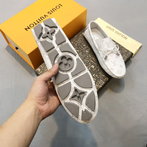 Formal Leather Shoes - LV White For Men