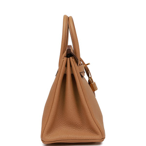 Hermès Birkin 25 Biscuit Togo Gold Hardware