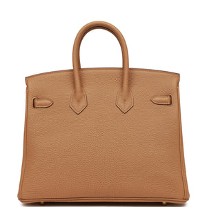 Hermès Birkin 25 Biscuit Togo Gold Hardware