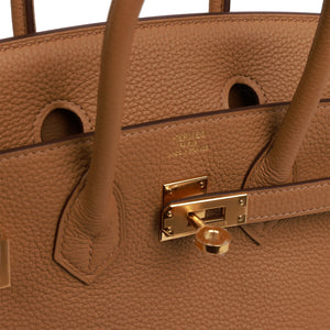 Hermès Birkin 25 Biscuit Togo Gold Hardware