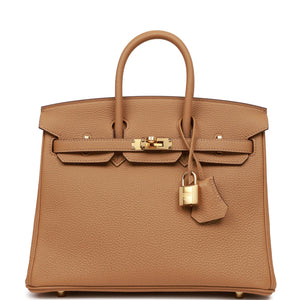 Hermès Birkin 25 Biscuit Togo Gold Hardware