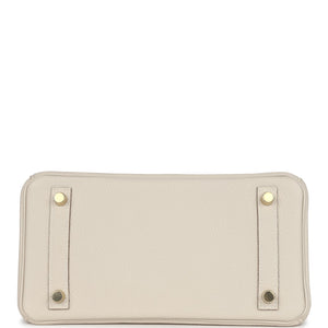 Hermes Birkin 25 Craie Togo Gold Hardware
