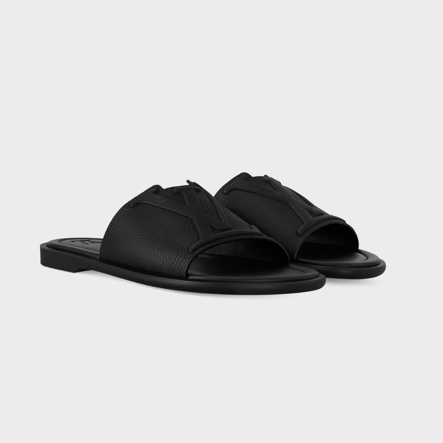 Men Sandal LV Portofino Mule Black