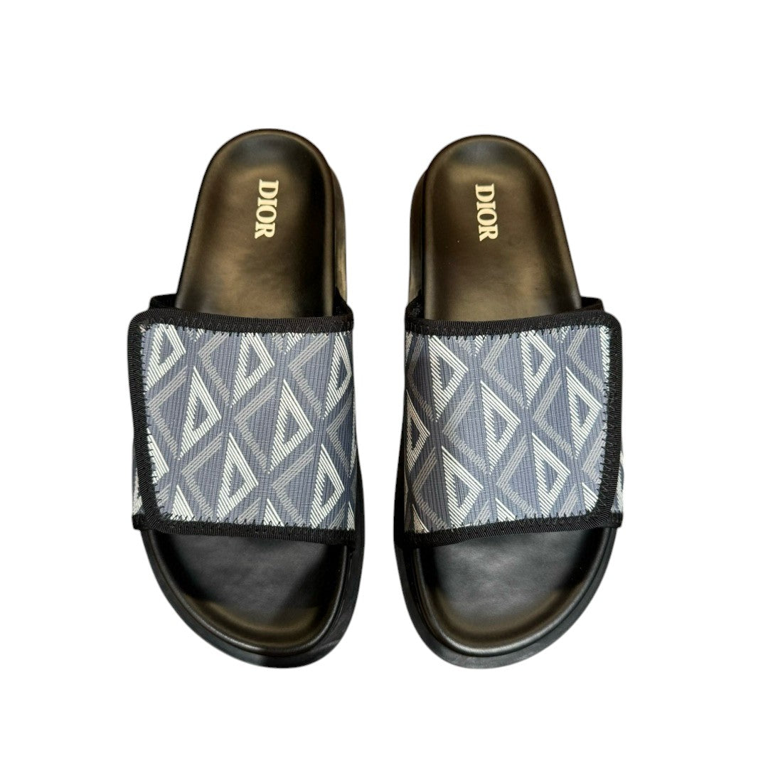 Men Sandal DIOR Black Gray Slipper