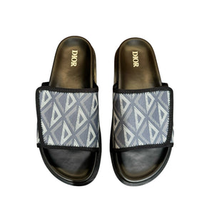 Men Sandal DIOR Black Gray Slipper