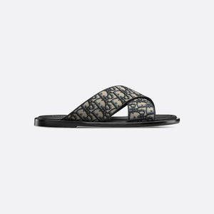 Men Sandal Dior Alias - Beige and Black Dior Oblique Jacquard