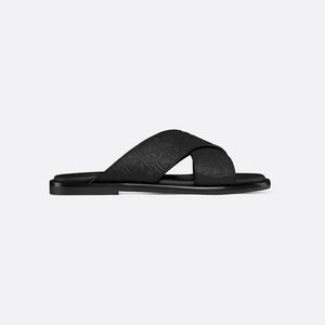 Men Sandal Dior Alias - Black Gravity Leather