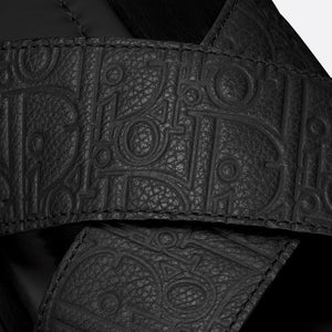 Men Sandal Dior Alias - Black Gravity Leather