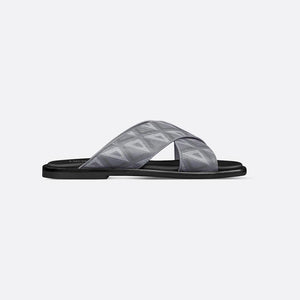 Men Sandal Dior Alias - Gray Coated Cotton Canvas