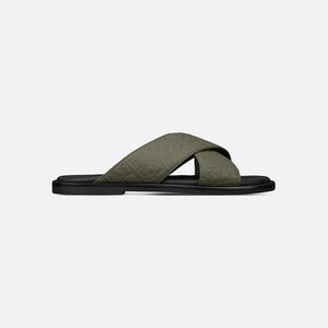 Men Sandal Dior Alias - Khaki Gravity Leather