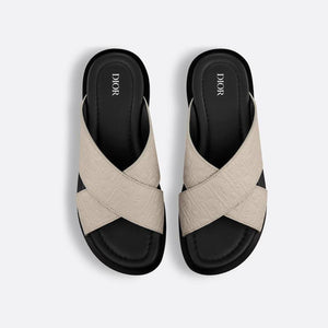 Men Sandal Dior Alias - Khaki Gravity Leather