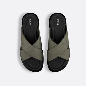Men Sandal Dior Alias - Khaki Gravity Leather
