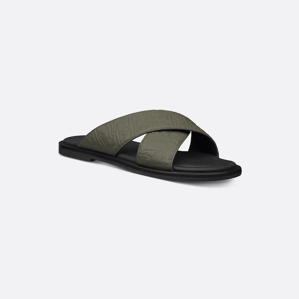 Men Sandal Dior Alias - Khaki Gravity Leather