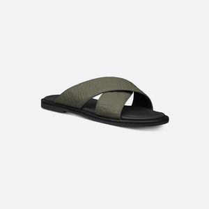 Men Sandal Dior Alias - Khaki Gravity Leather