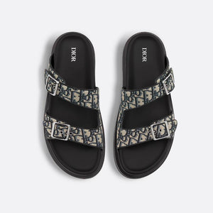 Men Sandal Dior Aqua - Beige and Black