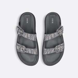 Men Sandal Dior Aqua - Deep Gray