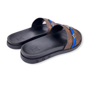 Men Sandal - Foch Brown and Blue Line LV