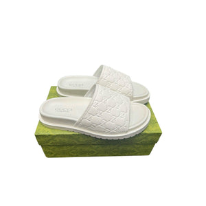Men Sandal GUCCI White Slipper
