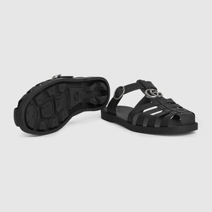 Men Sandal - Gucci Double G mule Black