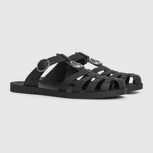 Men Sandal - Gucci Double G mule Black