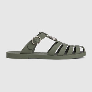 Men Sandal - Gucci Double G mule Dark Green