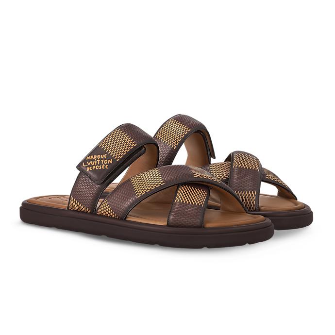 Men Sandal LV Venice Mule Brown