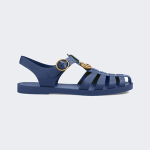 Men Sandal - Rubber buckle strap Blue