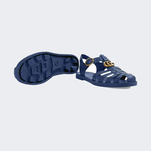 Men Sandal - Rubber buckle strap Blue