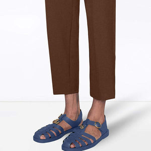 Men Sandal - Rubber buckle strap Blue