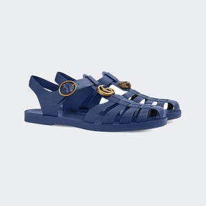 Men Sandal - Rubber buckle strap Blue