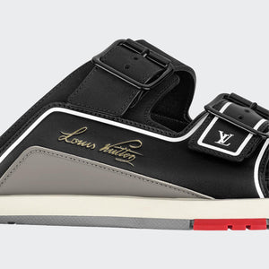 Men Sandal - Trainer Mule Black Gray