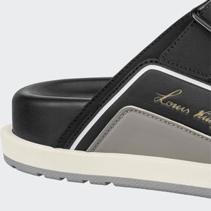 Men Sandal - Trainer Mule Black Gray